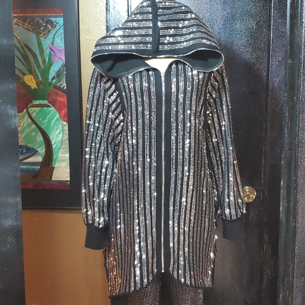 Rhinestone Studded Jacket - Picture 10 of 16